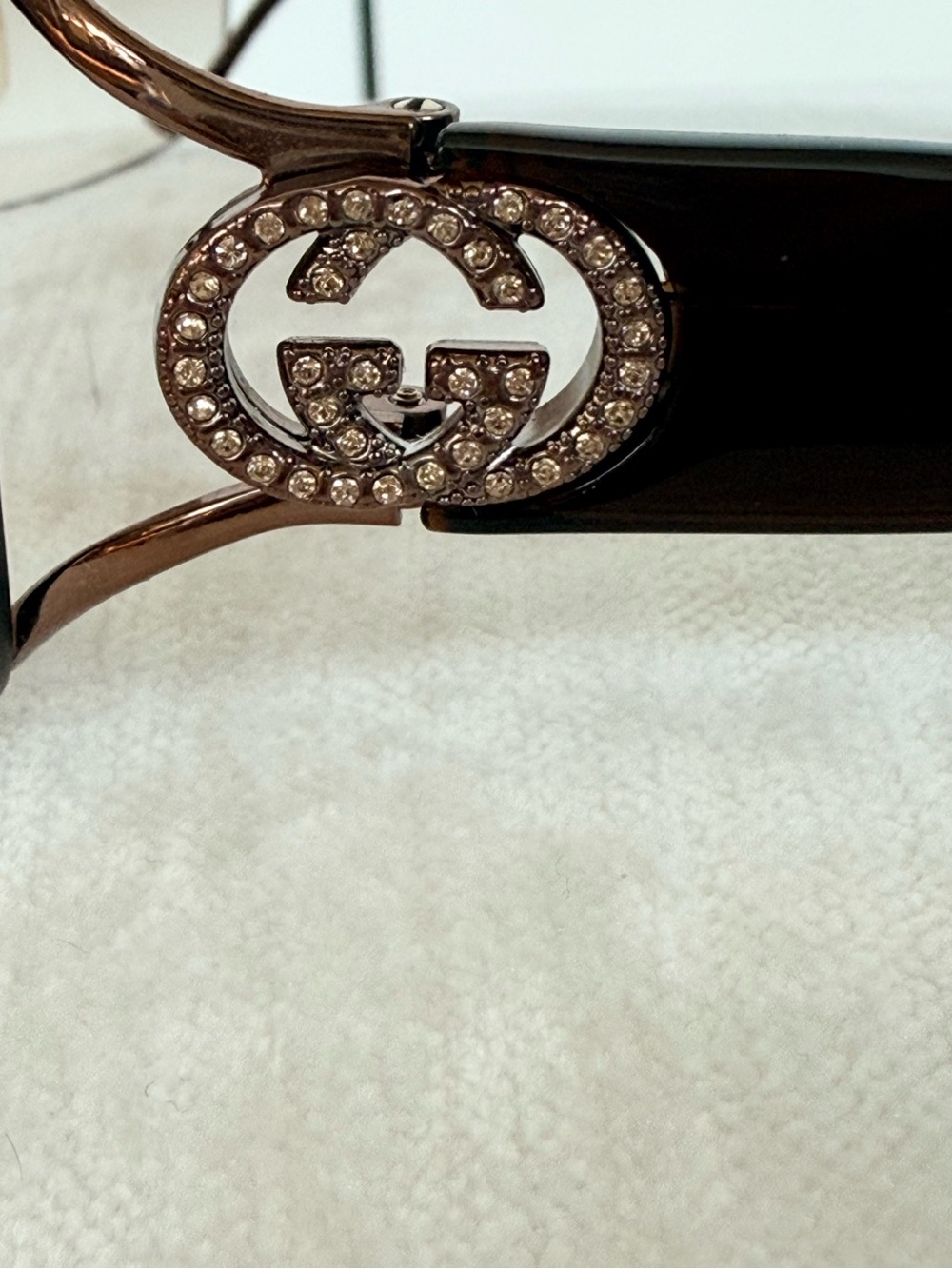 Gucci Brown Gradient Rimless Women's Sunglasses - Picture 4 of 14